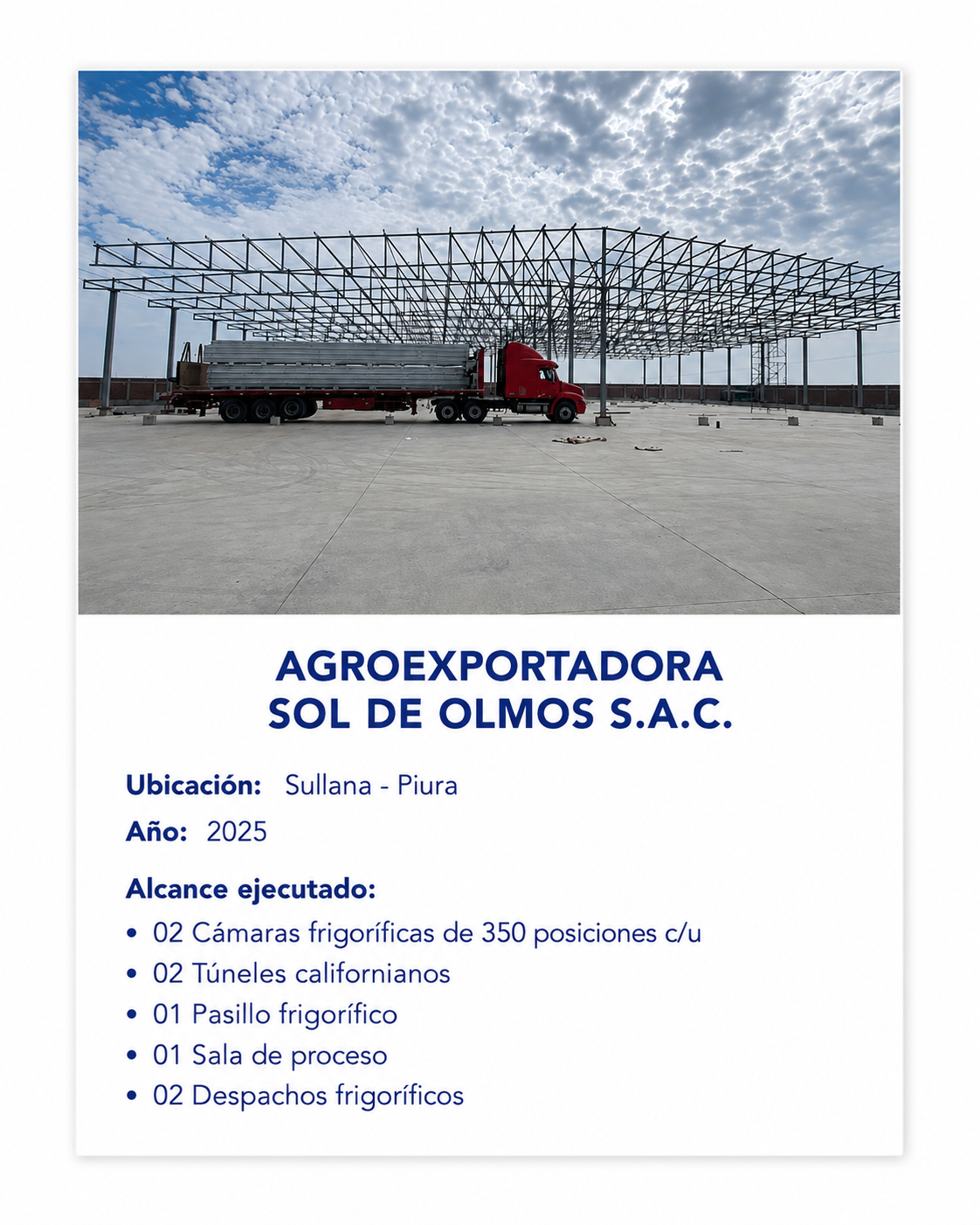 Información y fotografía del proyecto 2 de Nival