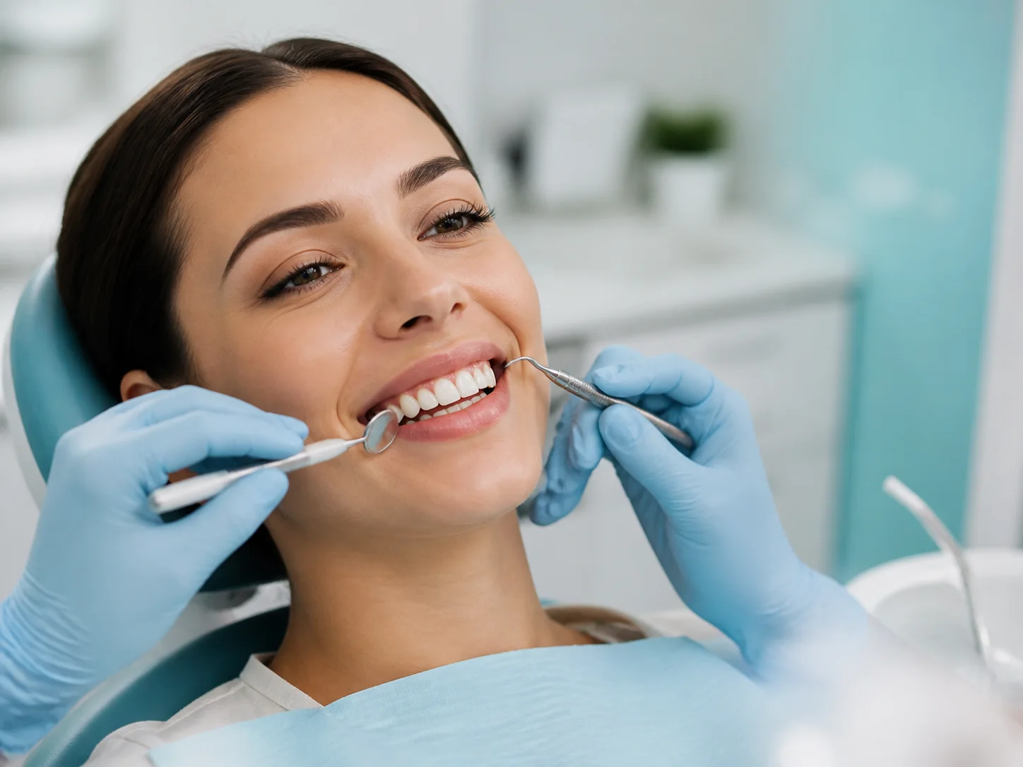 Atención de limpieza dental profesional, imagen ilustrativa.